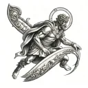 Saint Christopher tattoo design idea