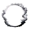 Coverup Clouds and Smoke tattoo design idea