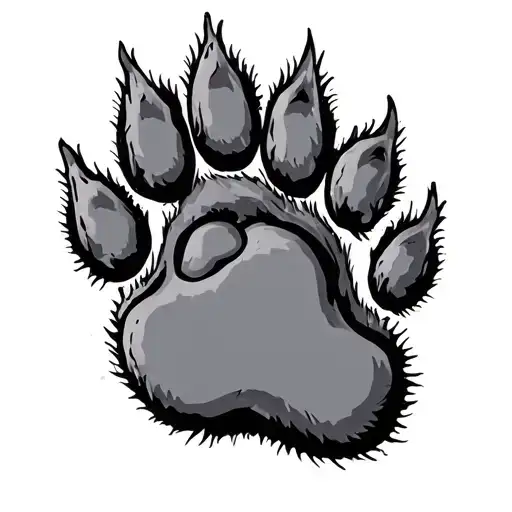 Dog Paw tattoo design idea