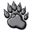 Dog Paw tattoo design idea