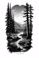 outdoors arm sleeve tattoo design idea