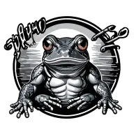 frogman tattoo design idea