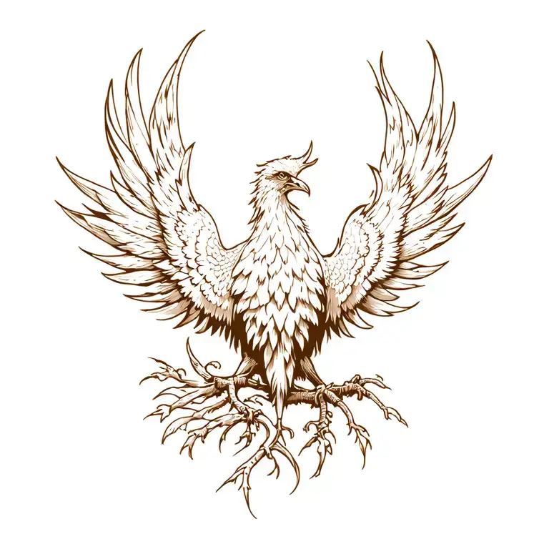 Phoenix tattoo design idea