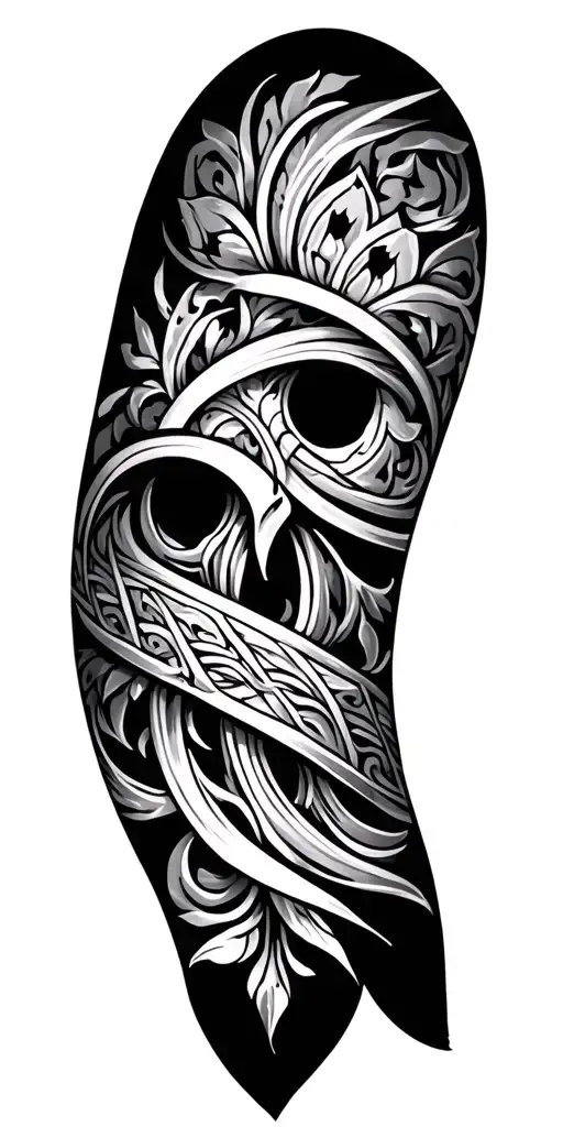 Anglo Saxon pattern inspired tattoo design idea