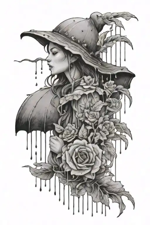 rain song by sleep token tattoo design idea