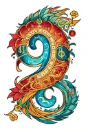Numerology 9 realms tattoo design idea
