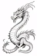 Dragon wrapped tattoo design idea