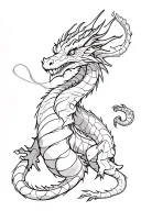 Dragon wrapped tattoo design idea