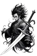 Tanjiro demon slayer sword tattoo tattoo design idea