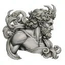 Greek God Adonis tattoo design idea