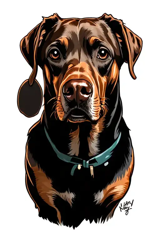 mr peanutbutter from Bojack Horseman tattoo design idea