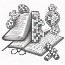 crossword puzzle book tattoo design idea