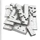 crossword puzzle book tattoo design idea