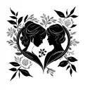 Mom And Son Symbol tattoo design idea