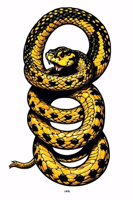 don't tread on me snake patriot yellow 2nd amendment tattoo design idea