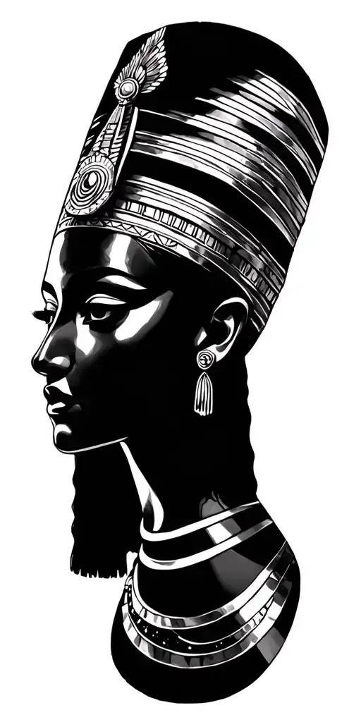 cleopatra queen of egypt tattoo design idea