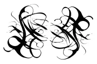 Smooth, ribbon-like curves resembling smoke or liquid calligraphy. Elegant, soft motion, minimalistic and clean. tattoo design idea