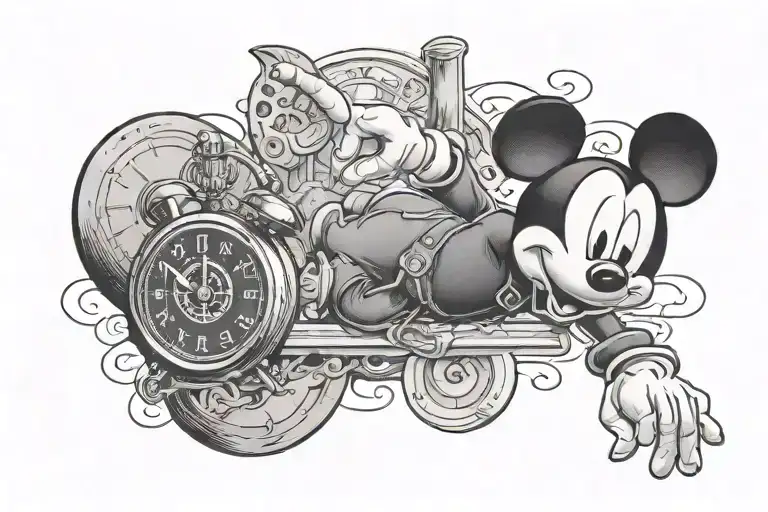 "I haven't got time for this Mickey Mouse bullshit" tattoo design idea