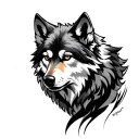 Dacic / Dacian Wolf tattoo design idea