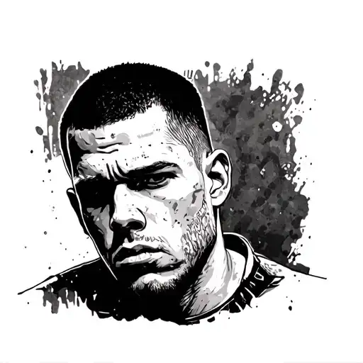 Tattoo of Michael Scofield in Prison Break tattoo design idea