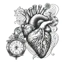 Combining Heartbeat and Javad tattoo design idea
