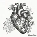 Combining Heartbeat and Javad tattoo design idea