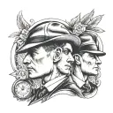 peaky blinders tattoo design idea