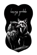 Raven and Fox saying goodbye tattoo design idea