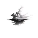 Filler Clouds and Smoke tattoo design idea