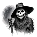 SCARY SCARECROW CURIFIED tattoo design idea