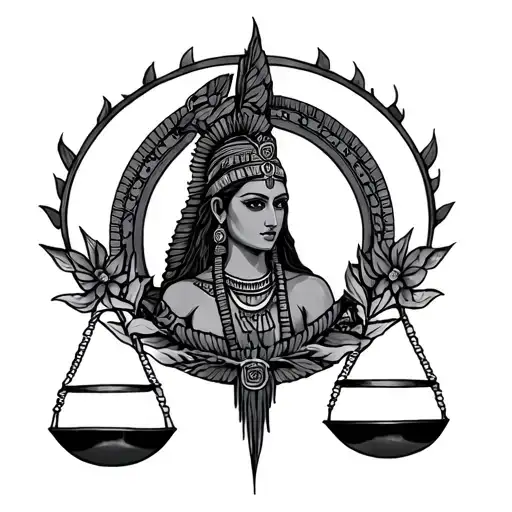 Huascar, Libra Zodiac Sign, Higuey Dominican Republic and Huayna Cápac tattoo design idea