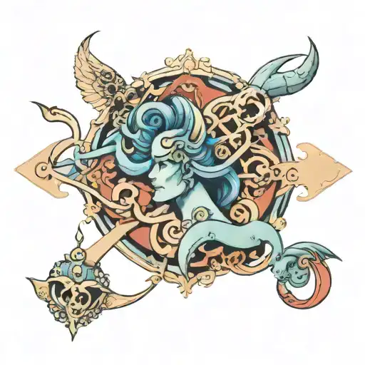 Raquel, Nita, Montes, Aquarius, February 6th 1997, INTP, Ares, Sao Paulo, SP, Brazil tattoo design idea