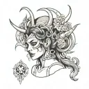 Raquel, Nita, Montes, Aquarius, February 6th 1997, INTP, Ares, Sao Paulo, SP, Brazil tattoo design idea