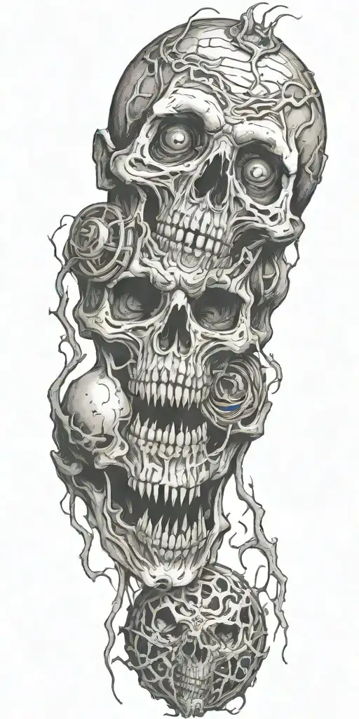 descent into madness tattoo design idea