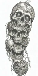 descent into madness tattoo design idea