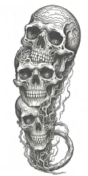 descent into madness tattoo design idea