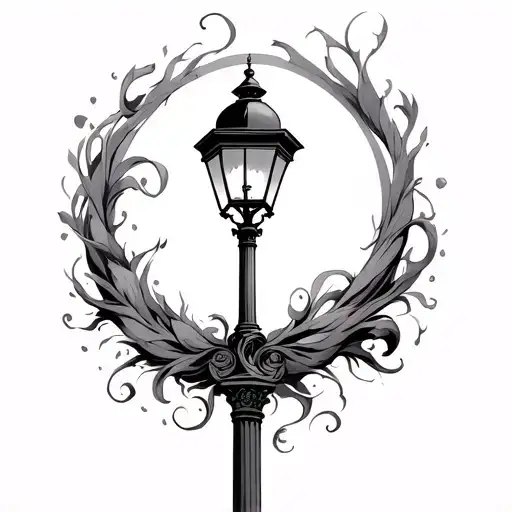 Lamp Post tattoo design idea