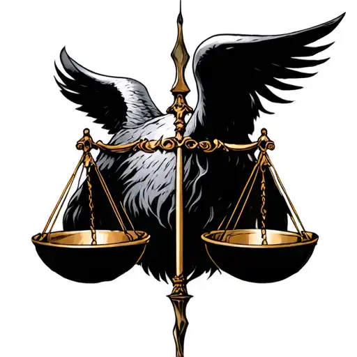 good dark libra tattoo design idea