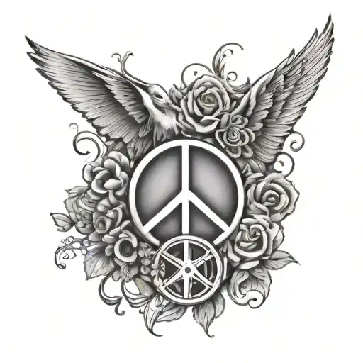 peace love and healing to cover up a scar tattoo design idea