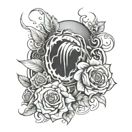 with pain comes strength  tattoo design idea