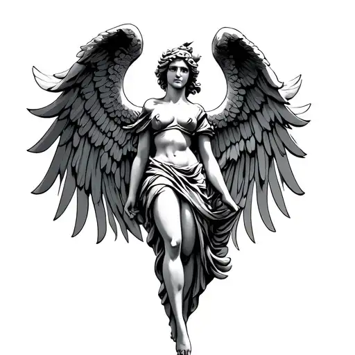 Nike Goddess of victory tattoo design idea