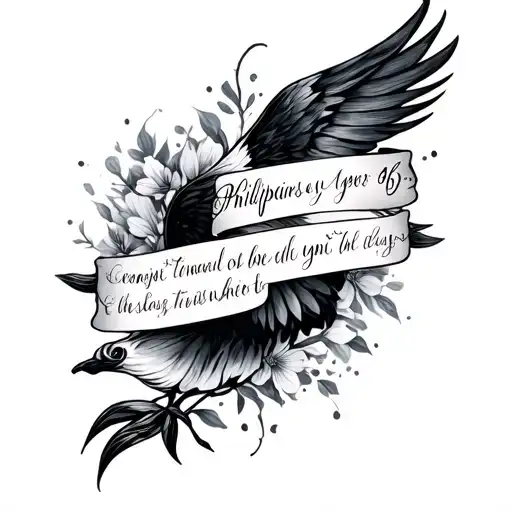 Philippians 4 6 7 tattoo design idea