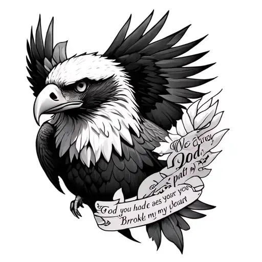 Create a outline of aeagle tattoo Dad, you went away We had to part God eases your pain But broke my heart 03-04-14 as b tattoo design idea