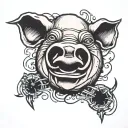 Pink Floyd Pig tattoo design idea