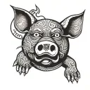 Pink Floyd Pig tattoo design idea