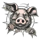 Pink Floyd Pig tattoo design idea