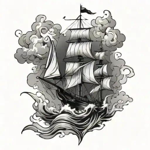 Mast tattoo design idea