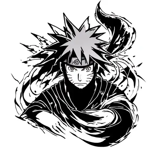 Naruto curse mark tattoo design idea
