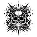 teknno 23 rave tattoo design idea