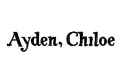 "Ayden; Chloe" tattoo design idea